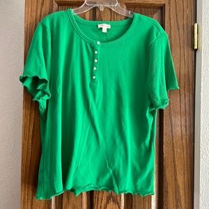 Green blouse
